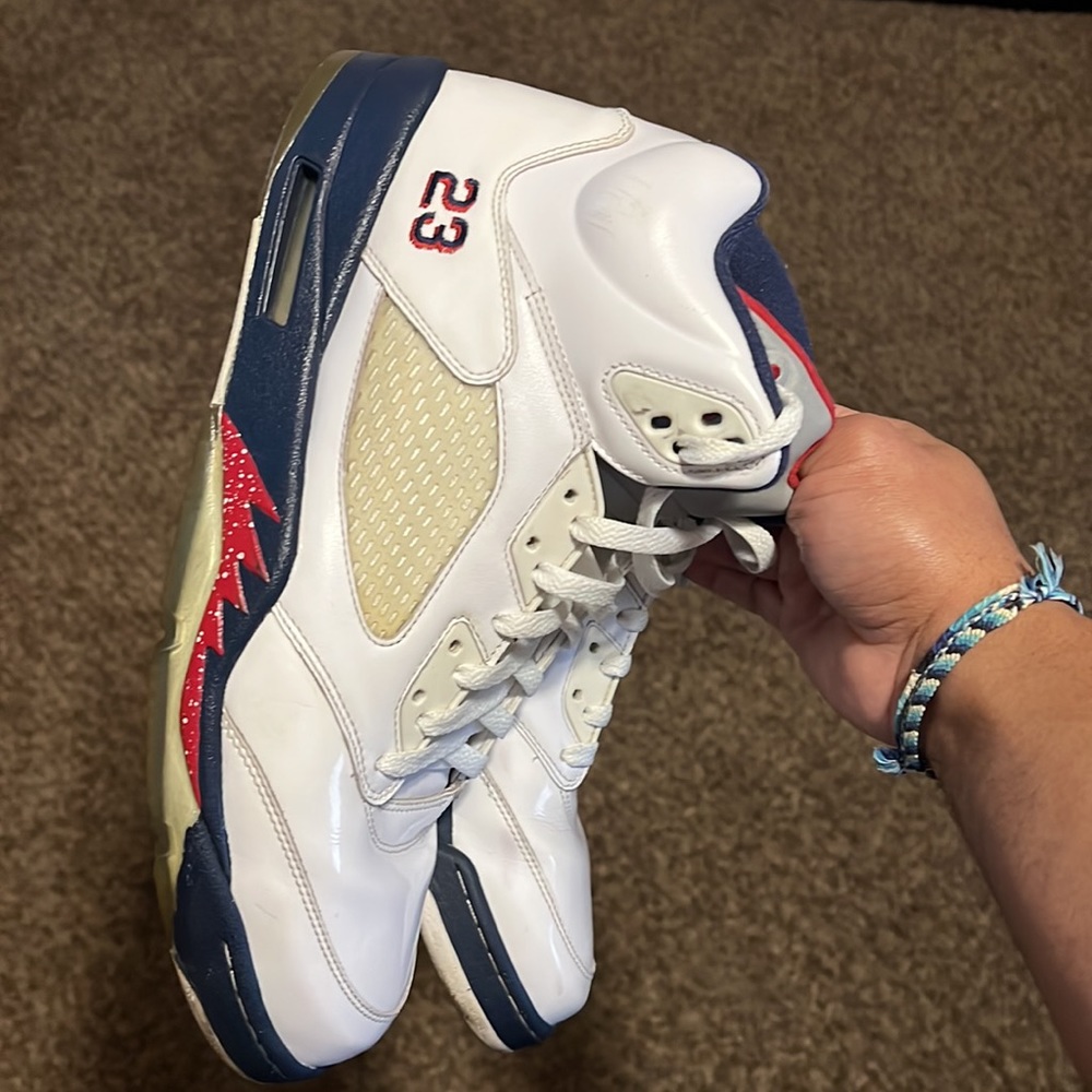Air Jordan Retro 5 Olympic size 14